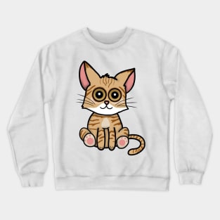 Ginger Kitty (Large Print) Crewneck Sweatshirt